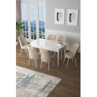 Комплект для столовой Hanah Home Zen White Cream