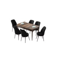 Комплект для столовой Hanah Home Zen Baroque Black фото №2 — интернет-магазин Desire.md
