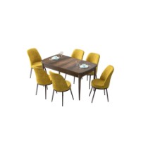 Комплект для столовой Hanah Home Zen Baroque Mustard фото №2 — интернет-магазин Desire.md