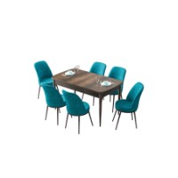 Комплект для столовой Hanah Home Zen Baroque Turquoise фото №2 — интернет-магазин Desire.md