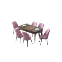 Комплект для столовой Hanah Home Zen Baroque Pink фото №2 — интернет-магазин Desire.md