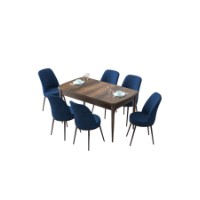 Комплект для столовой Hanah Home Zen Baroque Navy Blue фото №2 — интернет-магазин Desire.md
