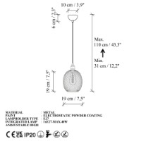 Люстра Opviq Berk 16400 2 A фото №6 — интернет-магазин Desire.md