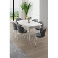 Комплект для столовой Hanah Home Asfel White Grey