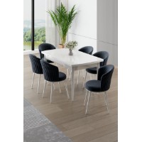 Комплект для столовой Hanah Home Asfel White Anthracite