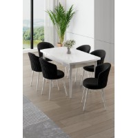 Комплект для столовой Hanah Home Asfel White Black