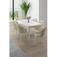 Комплект для столовой Hanah Home Asfel White Cream
