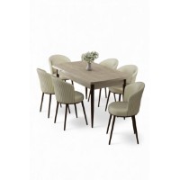 Комплект для столовой Hanah Home Asfel Travertine Cream фото №2 — интернет-магазин Desire.md