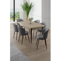 Комплект для столовой Hanah Home Asfel Travertine Grey