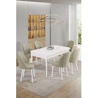 Комплект для столовой Hanah Home Enya White Cream