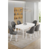 Комплект для столовой Hanah Home Enya White Grey