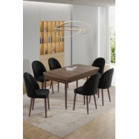 Комплект для столовой Hanah Home Enya Baroque Black
