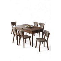 Комплект для столовой Hanah Home Exve Baroque Cappuccino фото №2 — интернет-магазин Desire.md