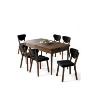 Комплект для столовой Hanah Home Exve Baroque Black фото №2 — интернет-магазин Desire.md
