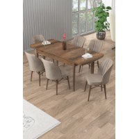 Комплект для столовой Hanah Home Uzi Baroque Cappuccino