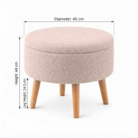 Пуф Atelier Del Sofa Berlin Wellsoft Beige фото №4 — интернет-магазин Desire.md