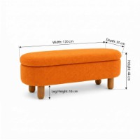 Fotoliu moale Atelier Del Sofa Bohem Orange imaginea #4 — magazin online Desire.md