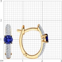 Cercei SOLOVOV JEWELRY 2021071 2,43g imaginea #2 — magazin online Desire.md