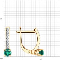 Cercei SOLOVOV JEWELRY 3020540 2,07g imaginea #2 — magazin online Desire.md