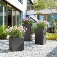 Ghiveci Lechuza Canto Stone 30 High Graphite Black imaginea #4 — magazin online Desire.md
