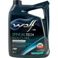 Моторное масло Wolf Officialtech C5 RFE 0W-20 5L