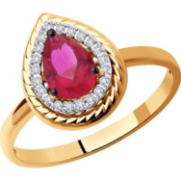 Кольцо SOLOVOV JEWELRY 4010658 s.18 2,19g