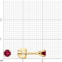 Cercei SOLOVOV JEWELRY 4020454 1,29g imaginea #2 — magazin online Desire.md