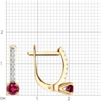 Cercei SOLOVOV JEWELRY 4020477 2,07g imaginea #4 — magazin online Desire.md