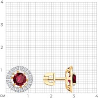 Cercei SOLOVOV JEWELRY 4020787 2,76g imaginea #2 — magazin online Desire.md