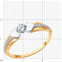Inel SOLOVOV JEWELRY 51-110-02322-1 s.17,5 1,28g imaginea #2 — magazin online Desire.md