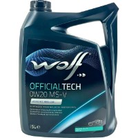 Моторное масло Wolf Officialtech MS-V 0W-20 5L