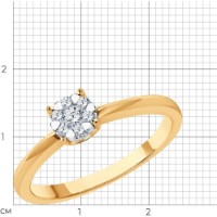 Inel SOLOVOV JEWELRY 1012463 s.17,5 2,57g imaginea #2 — magazin online Desire.md