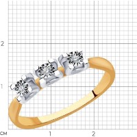 Inel SOLOVOV JEWELRY 1012831 s.17,5 2,02g imaginea #3 — magazin online Desire.md
