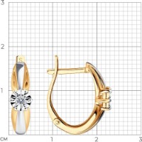 Cercei SOLOVOV JEWELRY 1021099 2,78g imaginea #2 — magazin online Desire.md