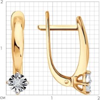 Cercei SOLOVOV JEWELRY 1021322 2,17g imaginea #2 — magazin online Desire.md