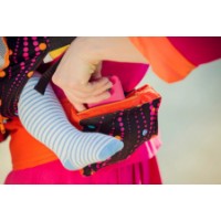 Marsupiu pentru copii Holala Kids Premium By Bagy Bubbles Orange imaginea #3 — magazin online Desire.md