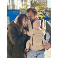 Marsupiu pentru copii Holala Kids Premium By Bagy Cappuccino imaginea #2 — magazin online Desire.md