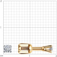 Cercei SOLOVOV JEWELRY 1021820 0,87g imaginea #2 — magazin online Desire.md