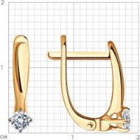 Cercei SOLOVOV JEWELRY 1021834 1,72g imaginea #3 — magazin online Desire.md