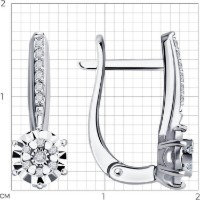 Cercei SOLOVOV JEWELRY 1022111-3 2,92g imaginea #2 — magazin online Desire.md