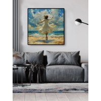 Pictură ArtShop The Girl on The Beach 100x100cm (PAI262)