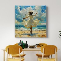 Pictură ArtShop The Girl on The Beach 100x100cm (PAI262-PL)