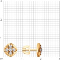 Cercei SOLOVOV JEWELRY 1022217 2,1g imaginea #3 — magazin online Desire.md