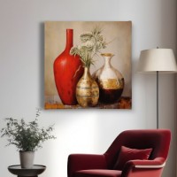 Pictură ArtShop Vases with Flowers 60x60cm (PAI261-L-PL)