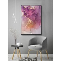 Pictură ArtShop Abstraction With Golden Elements 60x90cm (PA43-LL)