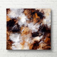 Pictură ArtShop Brown Abstract 40x40cm (PA3-XL-PL)
