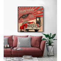 Pictură ArtShop Retro Car 100x100cm (PVN84)