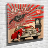 Картина ArtShop Retro Car 80x80cm (PVN84-M-PL)