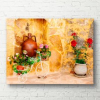 Картина ArtShop Street With Flower Pots 90x60cm (PVN45-P-L)