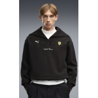 Hanorac pentru bărbați Puma Ferrari Little Shield Half-Zip Puma Black, s.M imaginea #3 — magazin online Desire.md